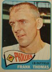 1965 Topps Baseball Cards      123     Frank Thomas